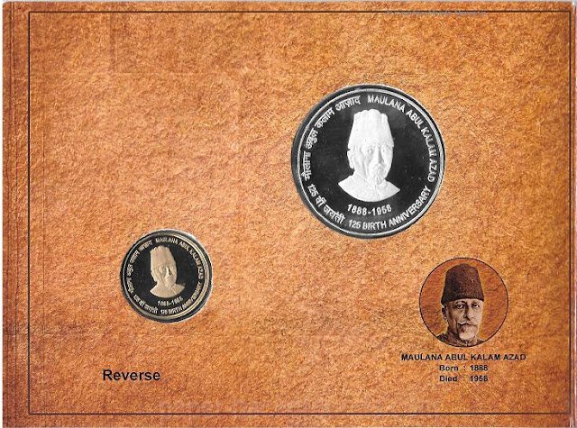 Maulana Abul Kalam Azad -2014 Kolkata Mint 2 Coin (Proof Set)