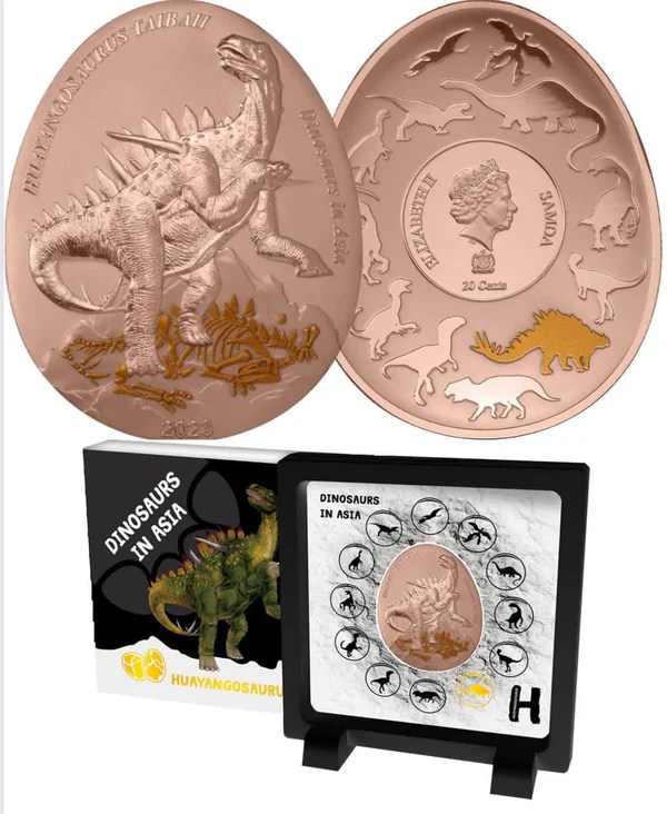 2023 Samoa - Dinosaurs in Asia Series - Sinraptor Dongi Proof Coin Pack
