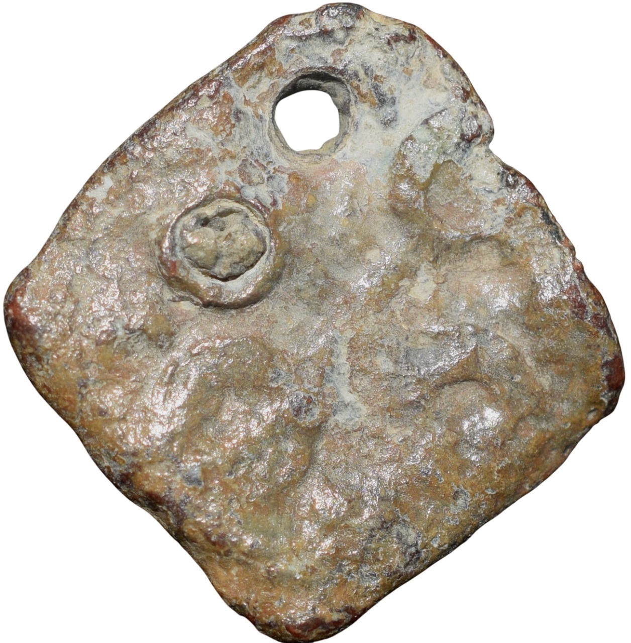 Lead Coin of Satavahan Dynasty (1st Cen. BC) from Vidarbha Region Bold Nandipad/Ujjaini Symbol