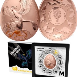 2022 Samoa - Dinosaurs in Asia Series - Microraptor GUI Proof Coin Pack