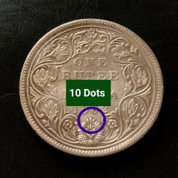 Victoria Queen 👑👑 Year. 1862 Dot variety 1862+10 dots=1872 year. 10. dots Variety as per image Weight 11.5 GM Original Gauarantee Excellent Condition Same and similar piece available