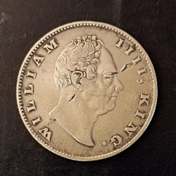 British India King 👑 William one ₹ . Year of 1835. Condition as imege. Same and similar piece available
