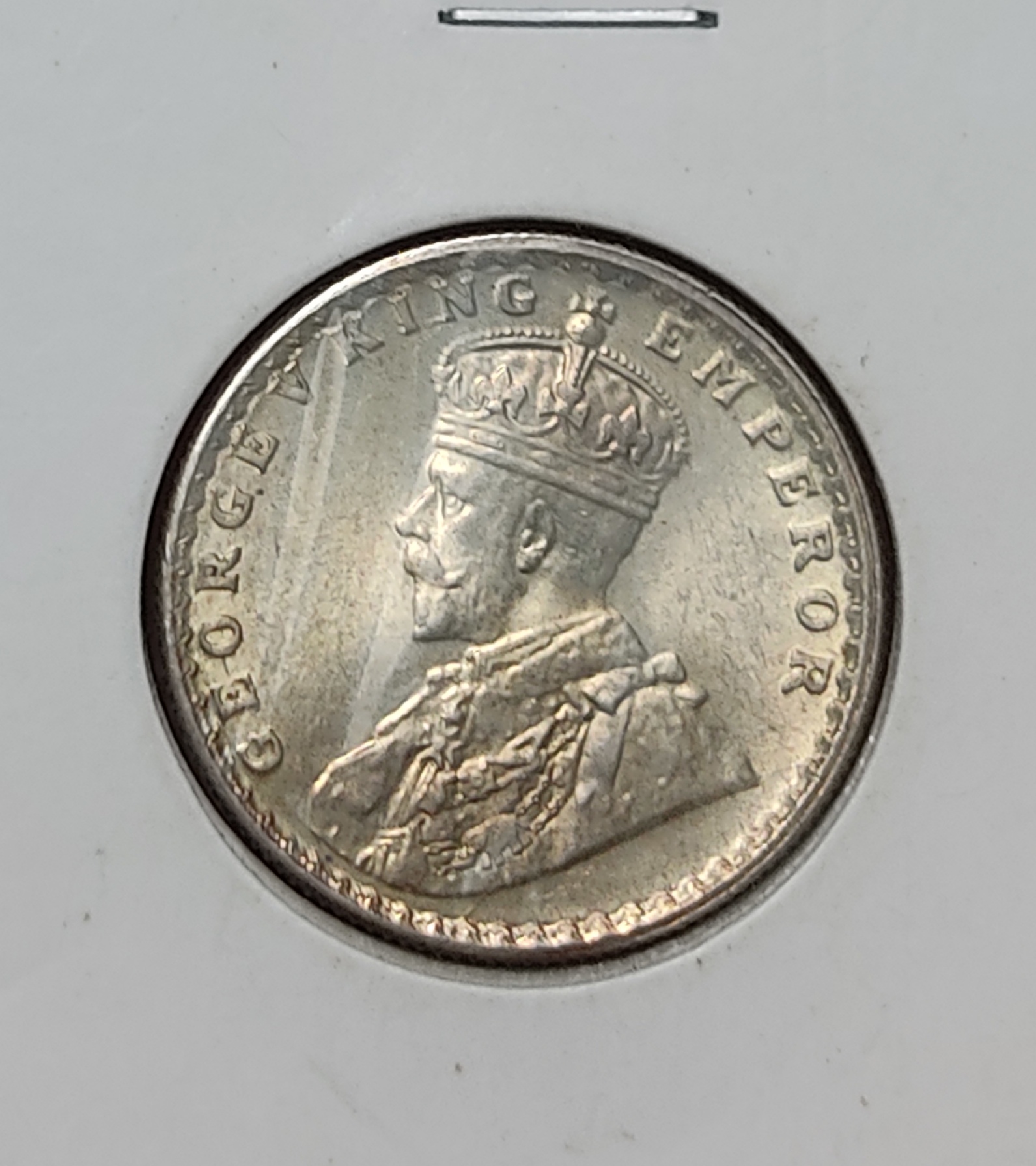Rare Half Rupee Silver George V 1919 Bomay Mint High Condition