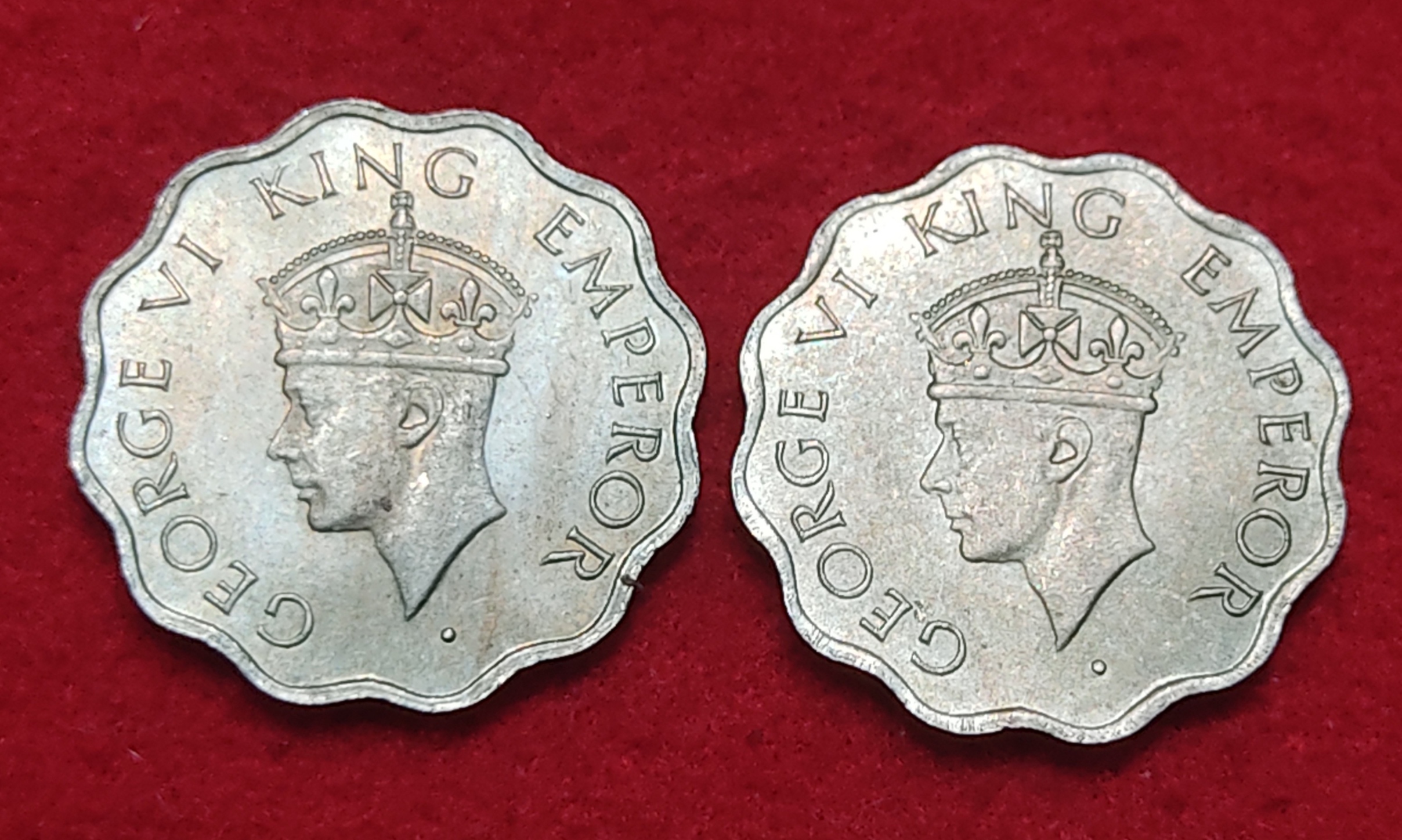 One Anna George VI 1946 Bombay Mint Each Coin Price 525