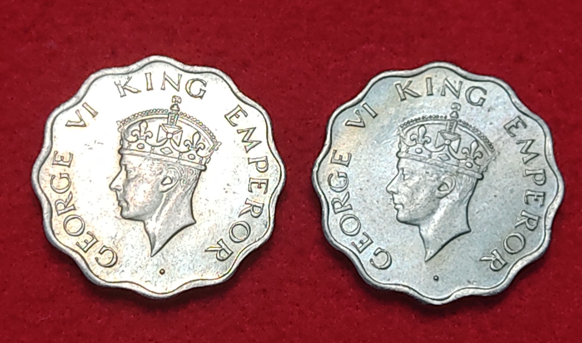 One Anna George V 1947 Bombay Mint Each Coin Price 525