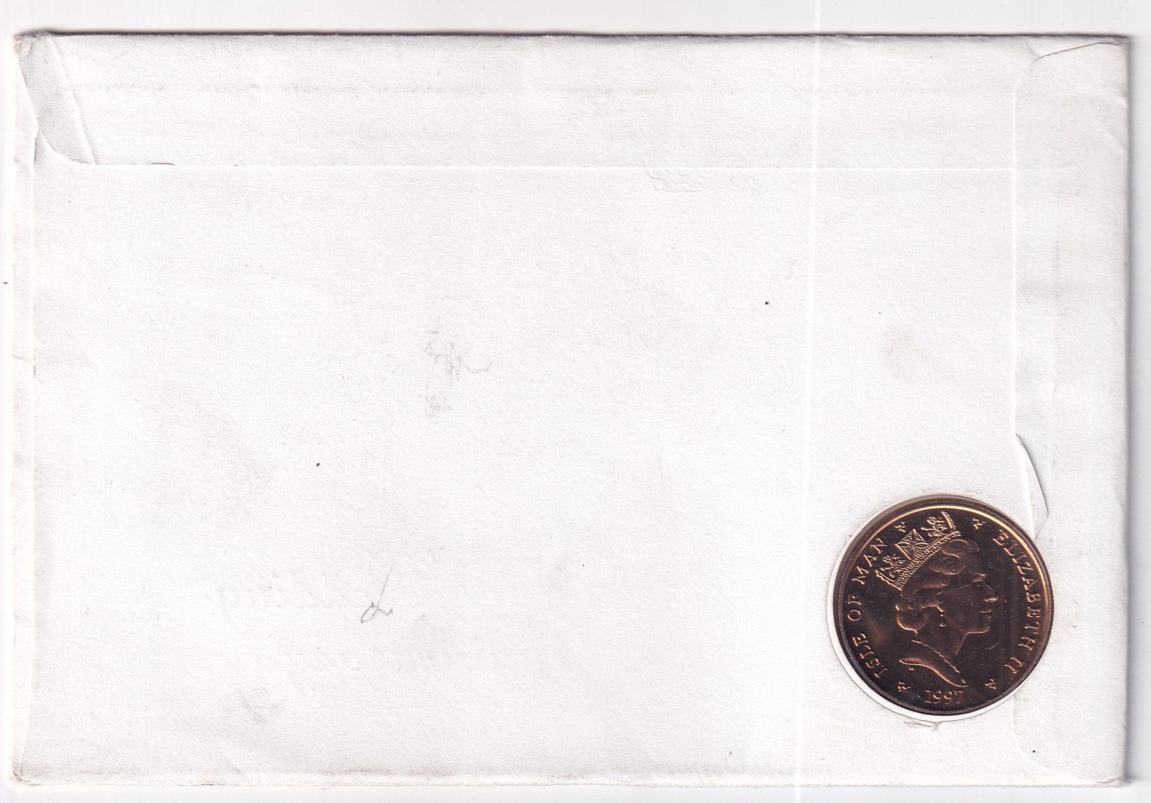 ISLE of MAN 5 Pound 1997 Golden Wedding Annivery Coin First DAY Cover Mint Pack GEM UNC