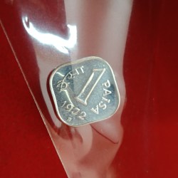 Rare One Paise Proof Set Coin 1972 B Mint Gem Bunc Condition