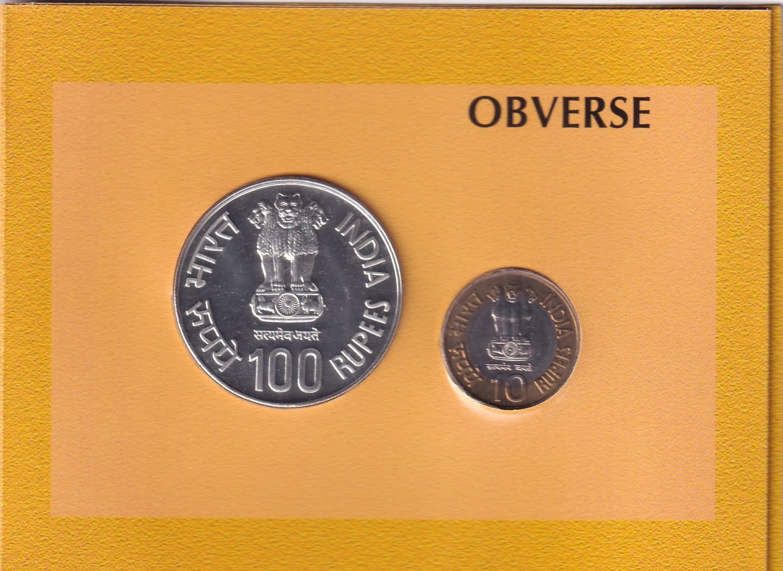 GUR-TA-GADDI OF SHRI GURU GRANTH SAHIB-2008 MUMBAI MINT 2 COINS ((UNC SET))