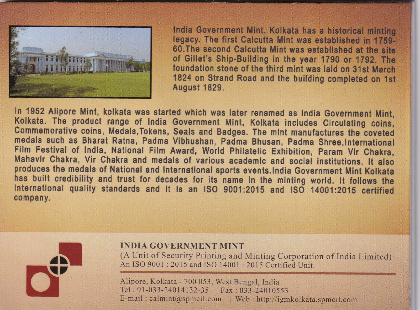Netaji Subhas Chandra Kolkata Mint 1 Coin 125 Rupees UNC Set