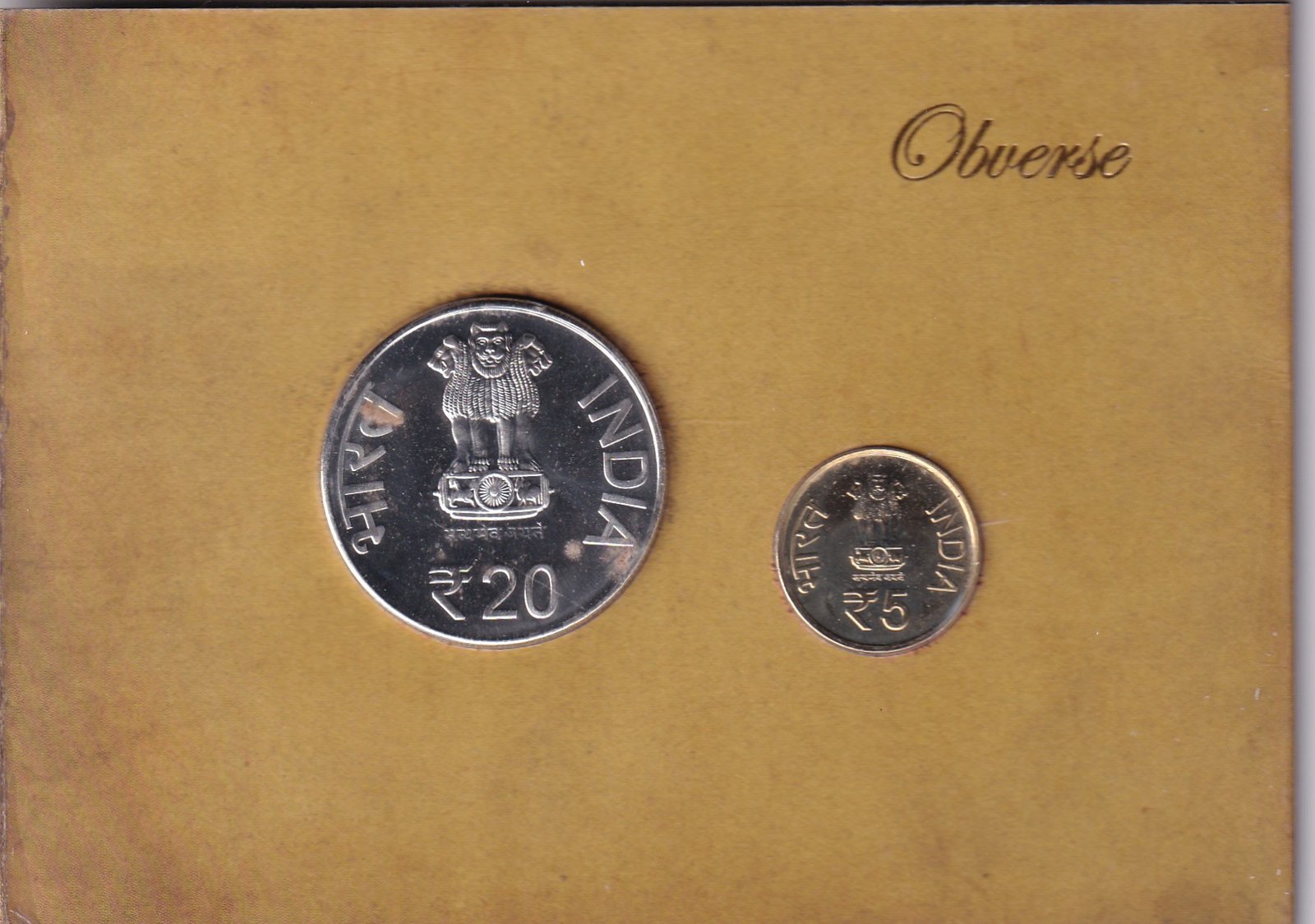 Acharya Tulshi Birth Centenary 2013 Mumbai Mint 2 Coin Unc Coin