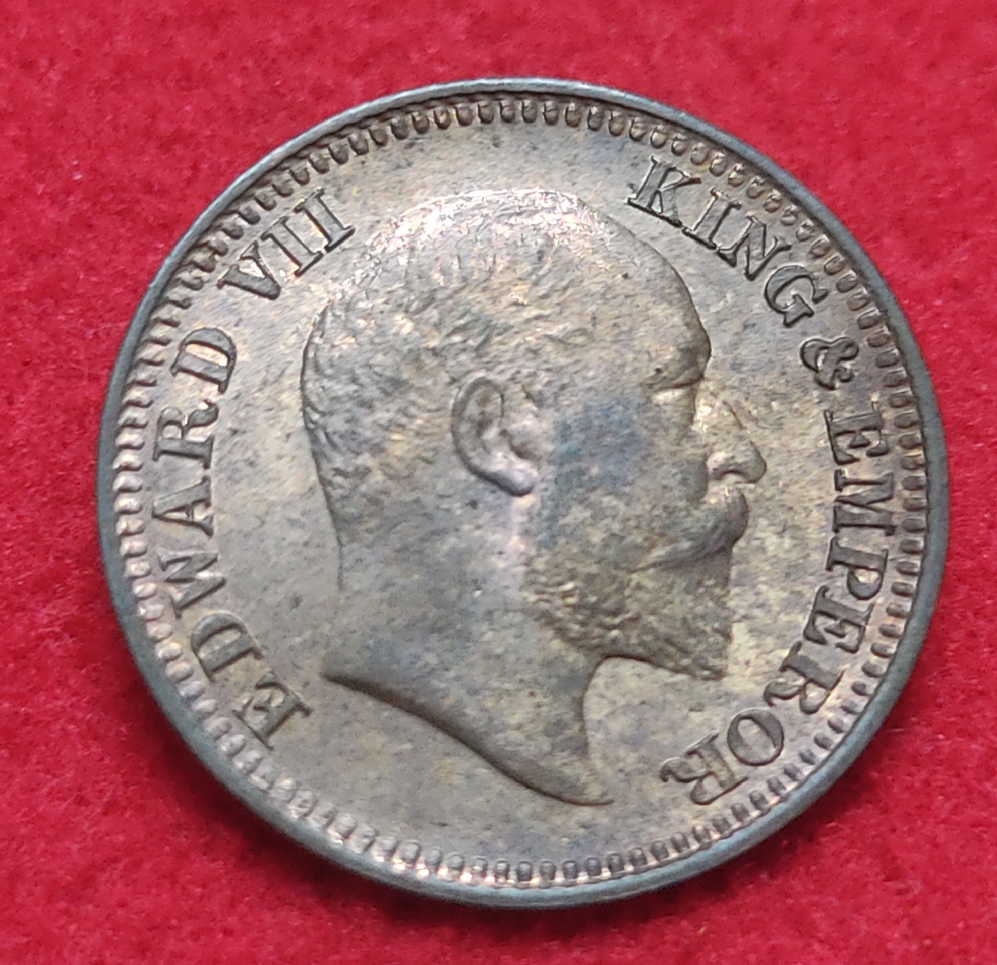 1/2 Pice Edward VII 1910 Calcutta Mint