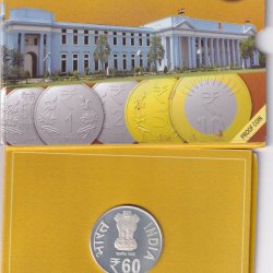 60 Years of India Govt.Mint, Kolkata (1952-2012) 1 Coin (Proof Set)