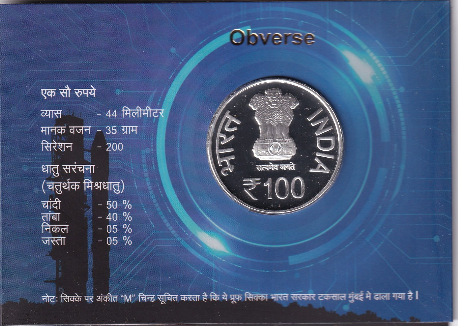 National Technology Day- 2023 Mumbai Mint 1 Coin (Proof Set)