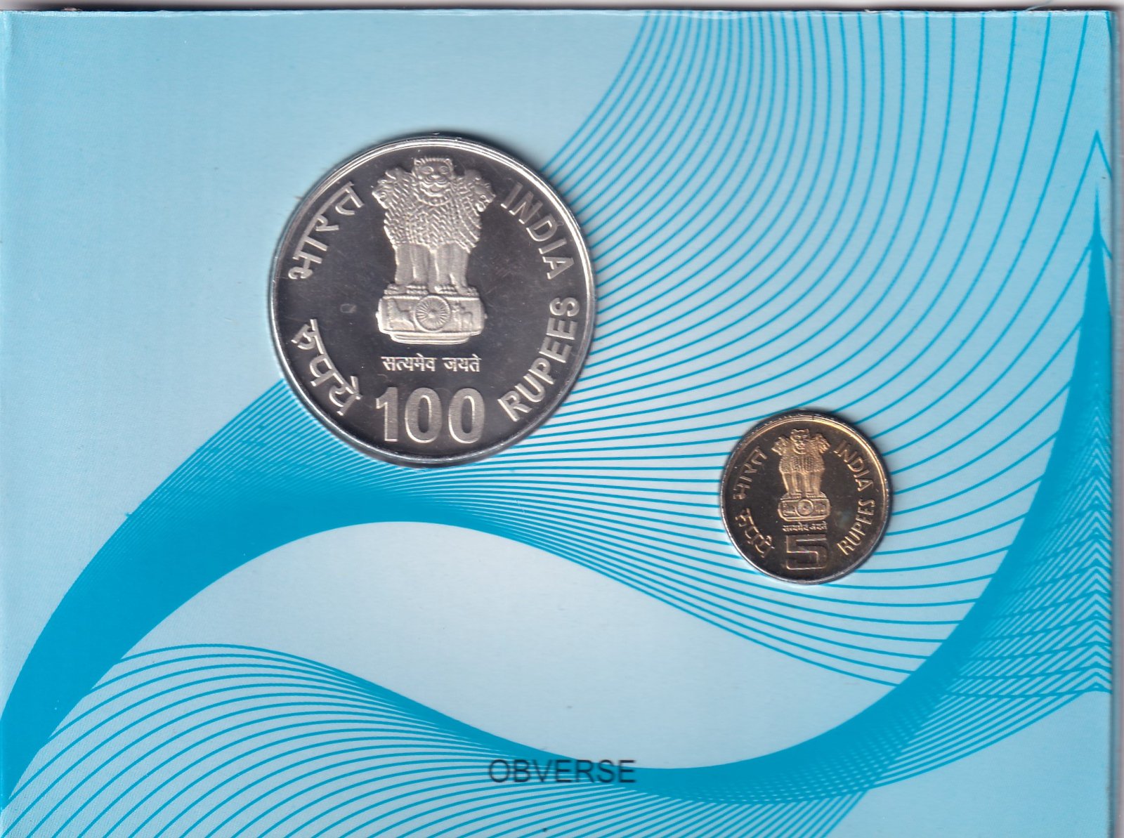 MOTHER TERESA BIRTH CENNTENARY 1910-2010 KOLKATA MINT 2 COIN ((PROOF SET))