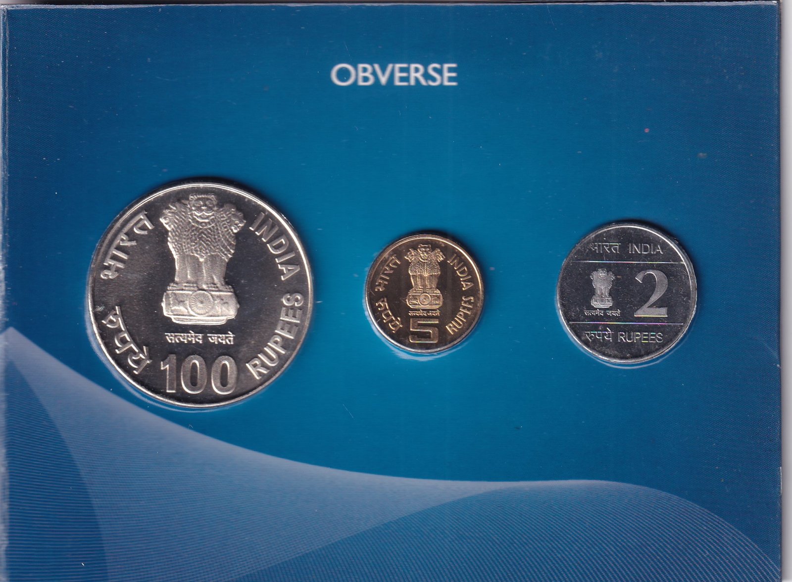 XIX COMMONWEALTH GAMES DELHI-2010  KOLKATA MINT 3 COINS ((PROOF SET))