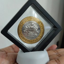 10000 rupya Rss 100 Year of Rashtriya Swayamsevam sangh (1925-2025) bymetalic madalion with box and stand
