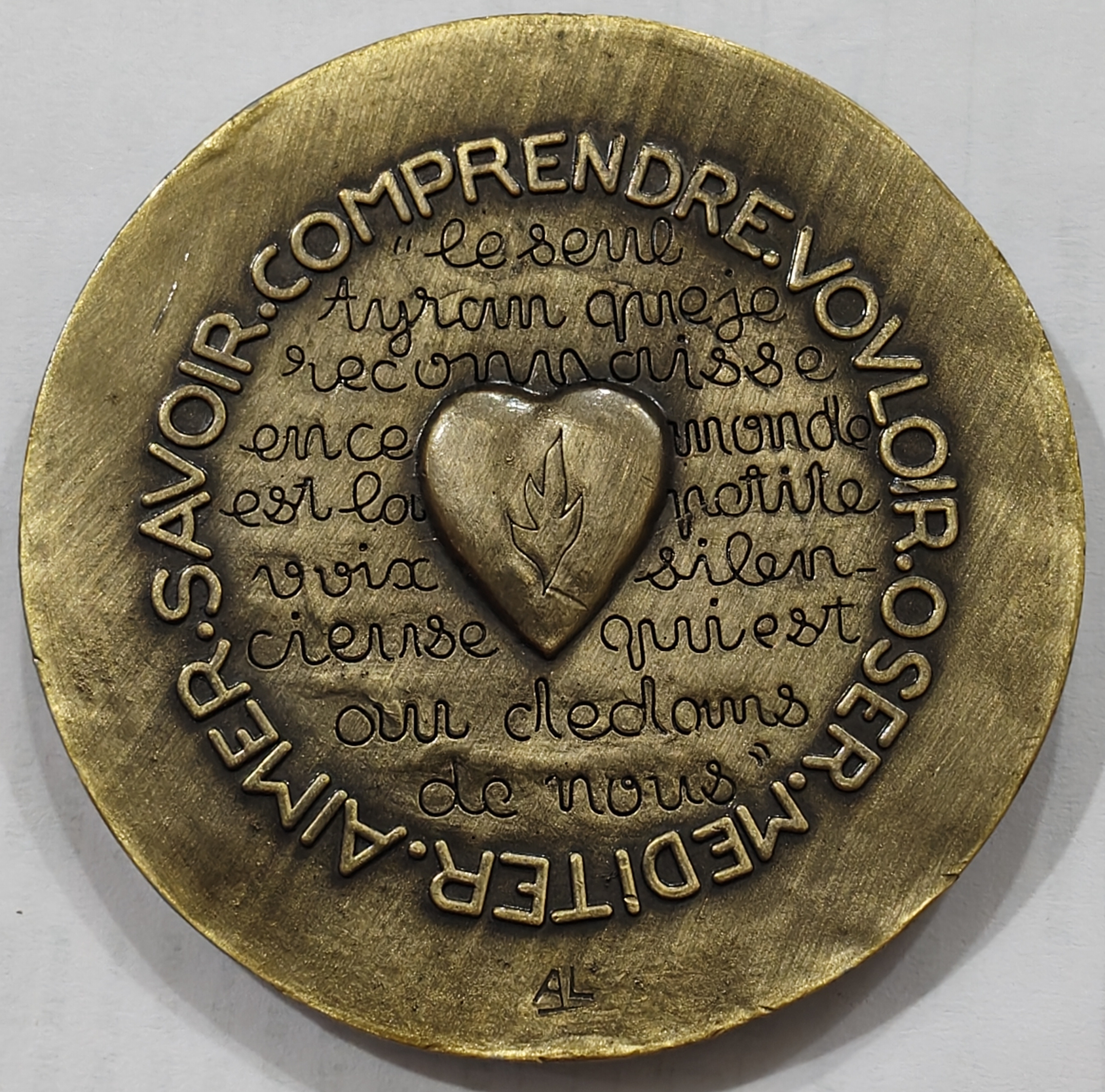France 1948 Medal - Mahatma Gandhi Commemorative medals Big size with beautiful box and stand