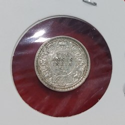 Two Anna George V 1911 Calcutta Mint