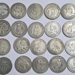 20 Different sex token america big Size tokan coin