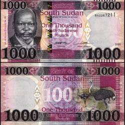 South Sudan 1000 South Sudanese Pounds World Banknote 2020 P15d UNC Unique and Rare
