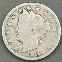 America 5 Cents "Liberty Nickel" with "Cents" Rare Coin #Z-1369