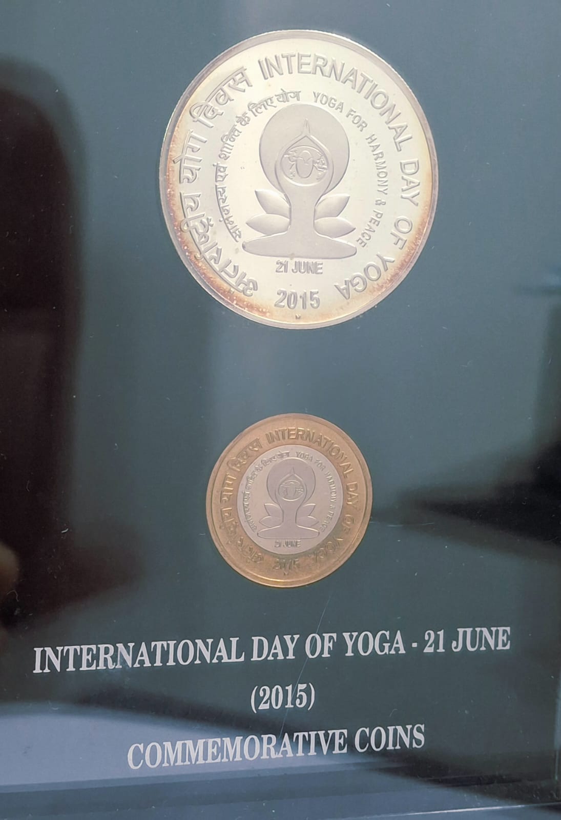 International DAY of YOGA 21 JUNE - 2015 ( 2 Coins Set ) V. I .P Set Extremely Rare