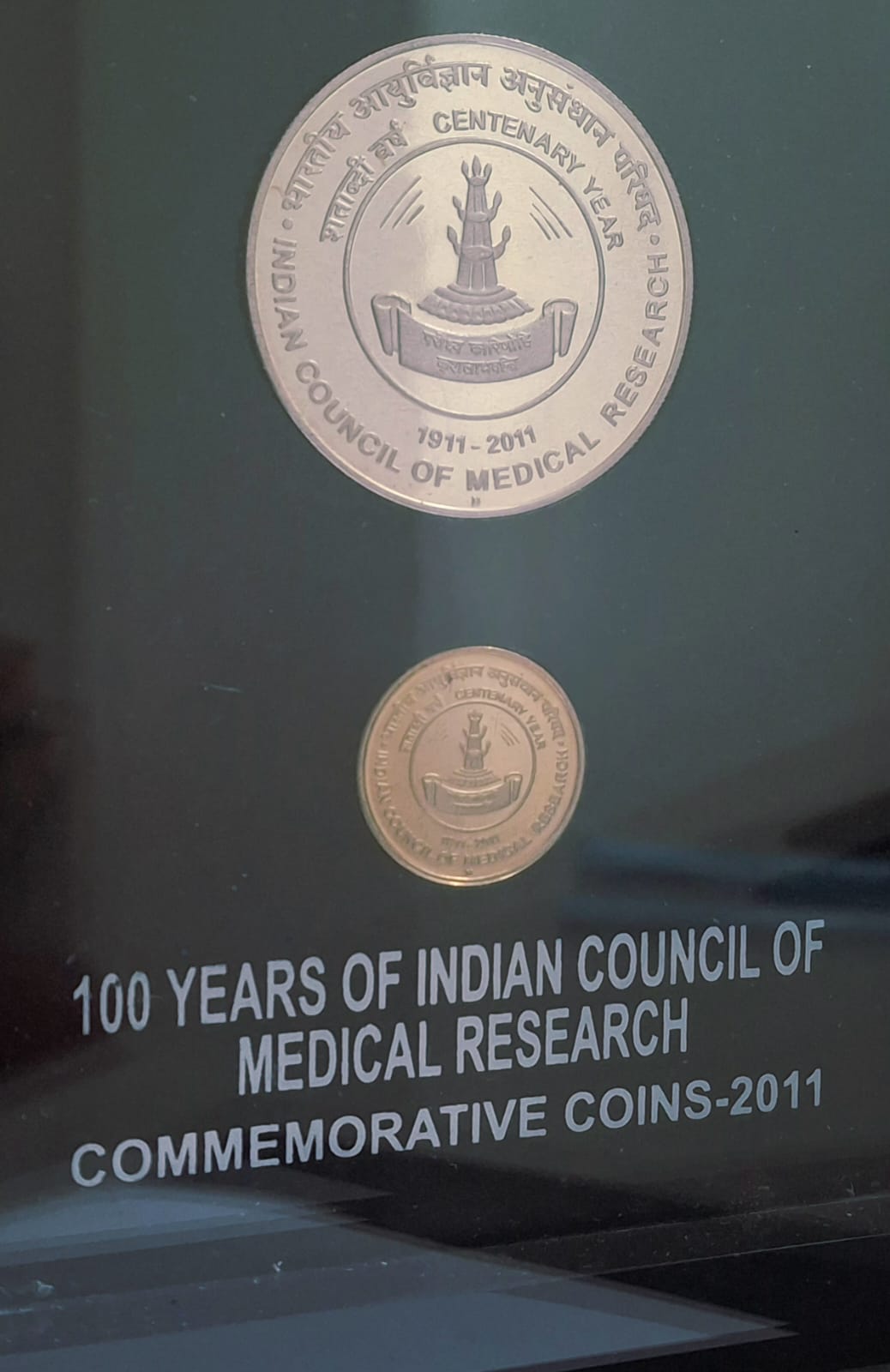 100 Years of Indian Council of Medical RESEARCH-2011 ( 2 Coins Set ) V. I .P Set Extremely Rare ( Normally Mirror Brokage)