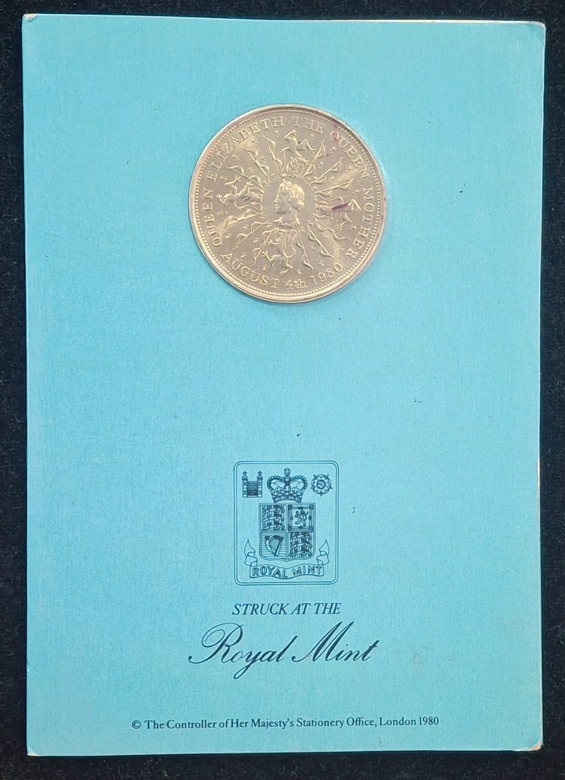 80th Birthday of H.M. Queen Elizabeth - the Queen Mother 1900-1980 Rare (1 Coin) Set