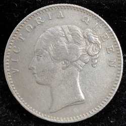 1840 Half Rupees Victoria - East India Company (Continuous Legend) High Graded Rare Silver Coin # 6565