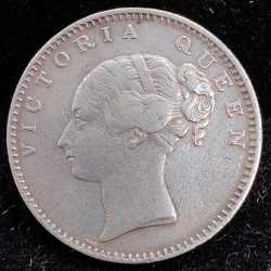 1840 Half Rupees Victoria - East India Company (Continuous Legend) High Graded Rare Silver Coin # 6666
