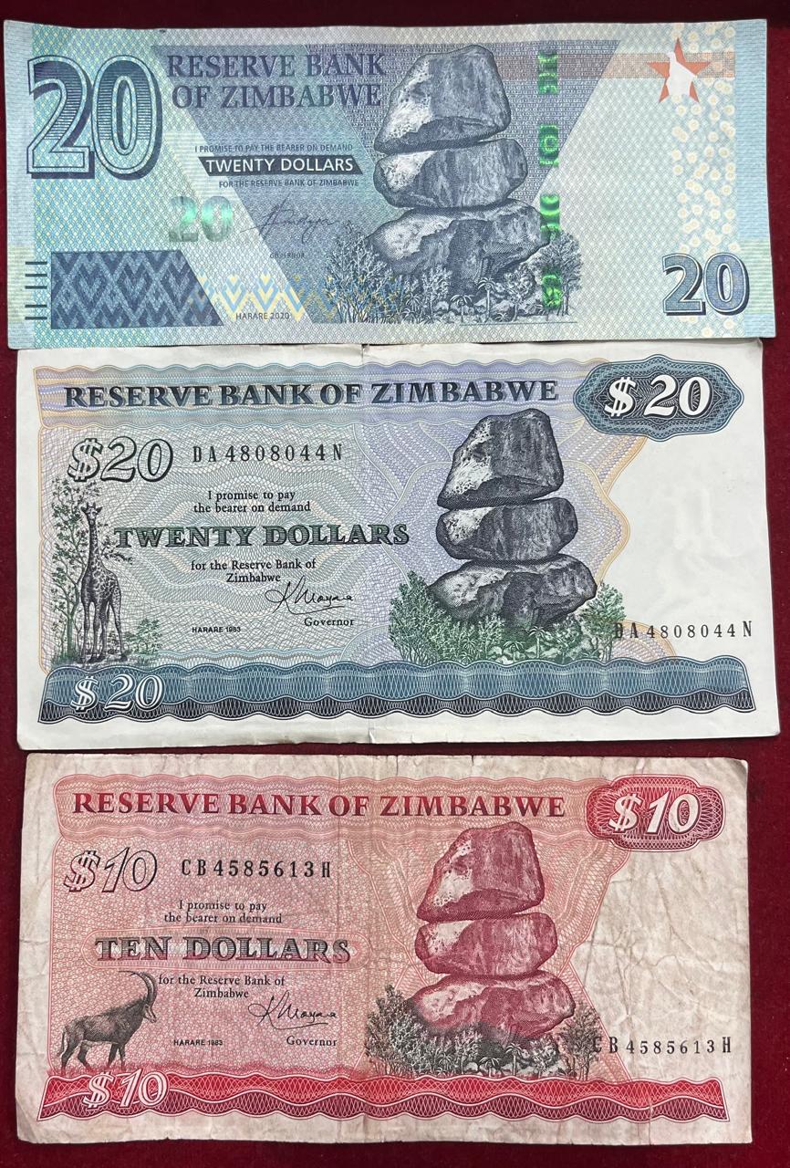 Zimbabwe ( 10 Different ) Big Size Denomination Rare ( 10 PCE Set) Lowest Price # SKU-101