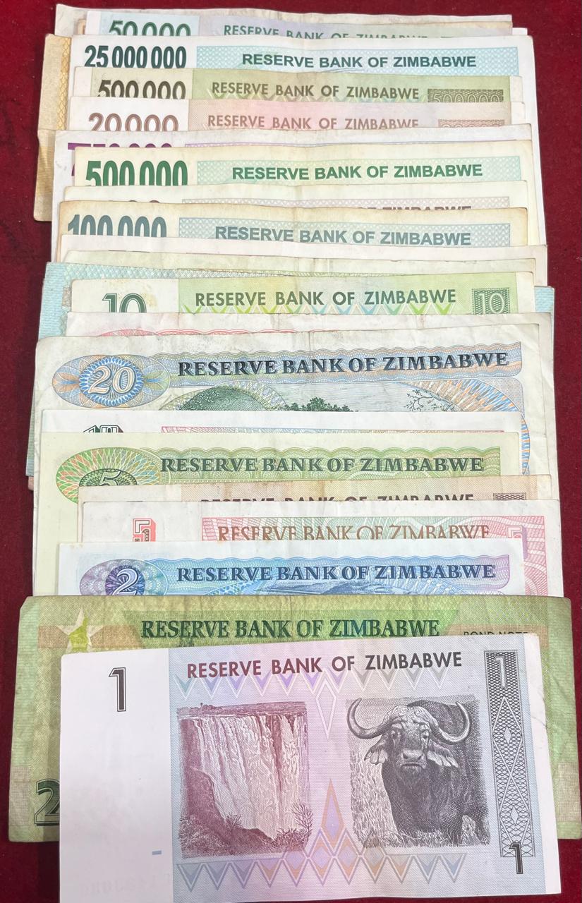 Zimbabwe ( 26 Differnt ) Big Size Denomination Rare ( 26 PCS Set ) Lowest Price # SKU-102