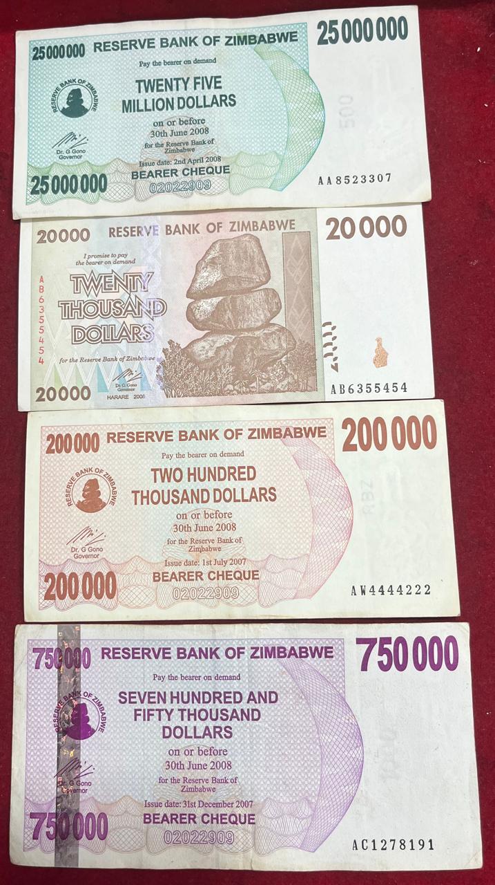 Zimbabwe ( 26 Differnt ) Big Size Denomination Rare ( 26 PCS Set ) Lowest Price # SKU-102
