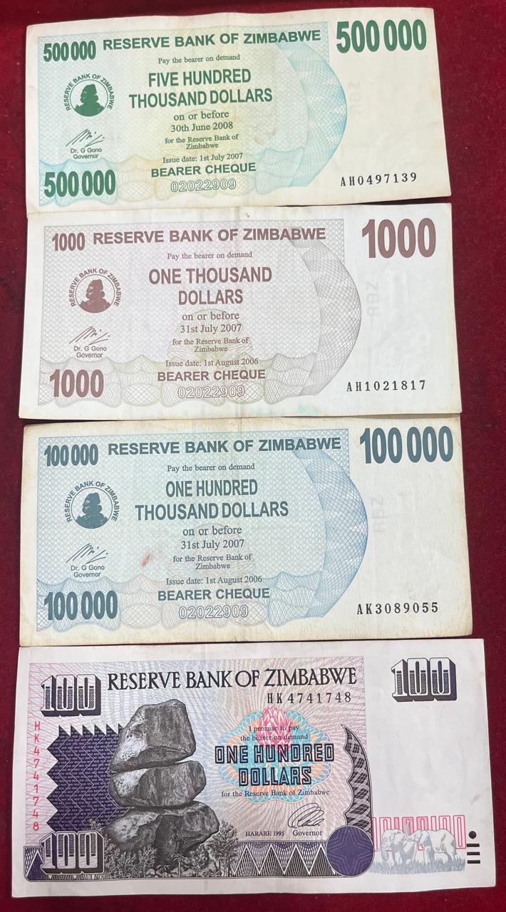 Zimbabwe ( 26 Differnt ) Big Size Denomination Rare ( 26 PCS Set ) Lowest Price # SKU-102