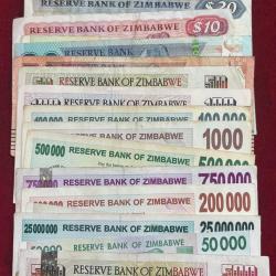 Zimbabwe ( 26 Differnt ) Big Size Denomination Rare ( 26 PCS Set ) Lowest Price # SKU-102