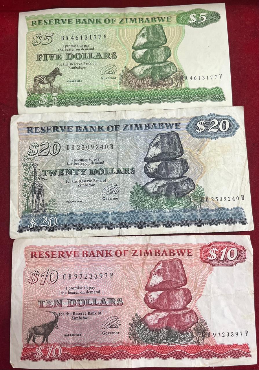 Zimbabwe ( 26 Differnt ) Big Size Denomination Rare ( 26 PCS Set ) Lowest Price # SKU-102