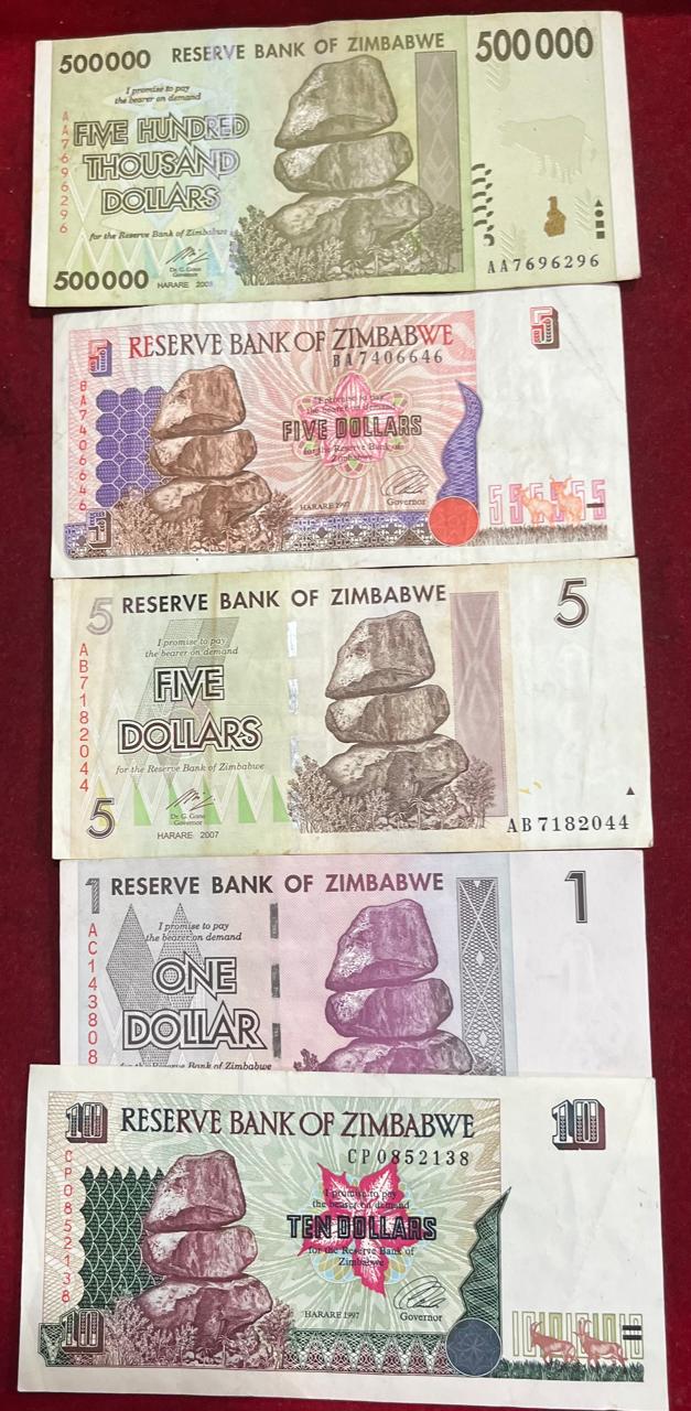 Zimbabwe ( 26 Differnt ) Big Size Denomination Rare ( 26 PCS Set ) Lowest Price # SKU-102