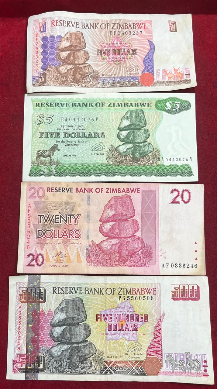 Zimbabwe ( 16 Different) Big Size Denomination Rare ( 16 PCS Set ) Lowest Price # SKU-103