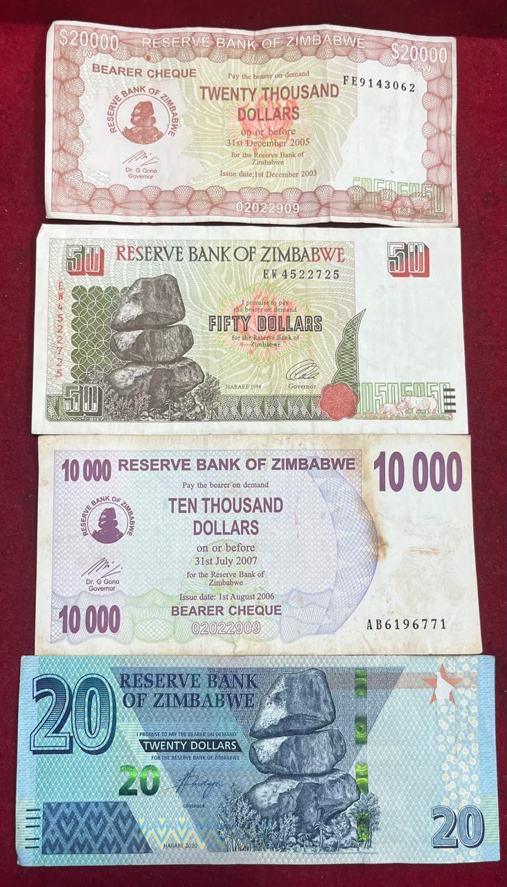 Zimbabwe ( 16 Different) Big Size Denomination Rare ( 16 PCS Set ) Lowest Price # SKU-103