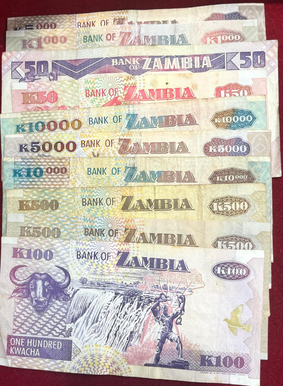 Zambia (10 Different) Big Size Denomination Rare ( 10 PCS Set ) Lowest Price #SKU-105