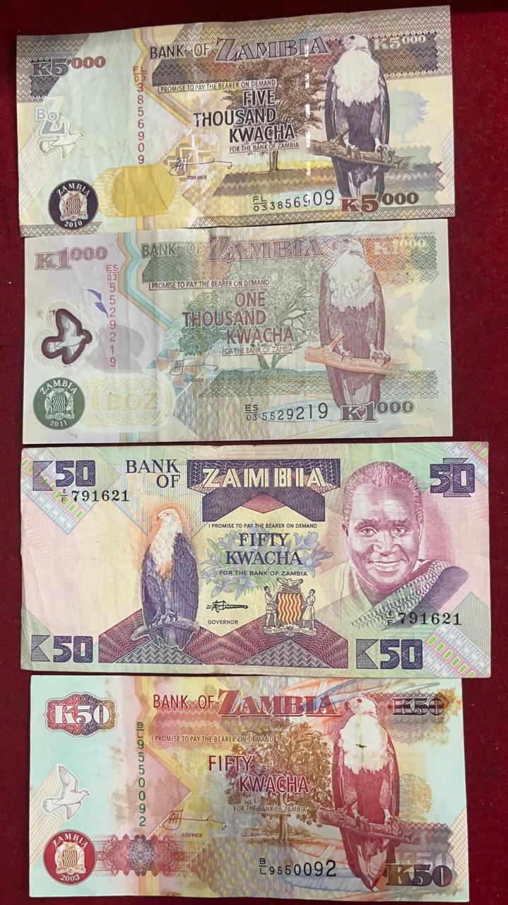 Zambia (10 Different) Big Size Denomination Rare ( 10 PCS Set ) Lowest Price #SKU-105