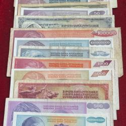 Yugoslavia (17 Differnt) Big Size Denomination Rare ( 17 PCS Set) Lowest Price # SKU-107