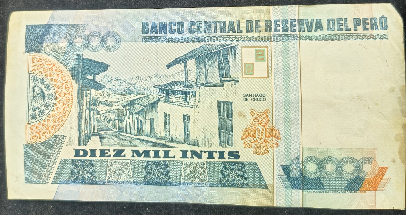 10000 Peru Intis Low Condition Note # SKU-47