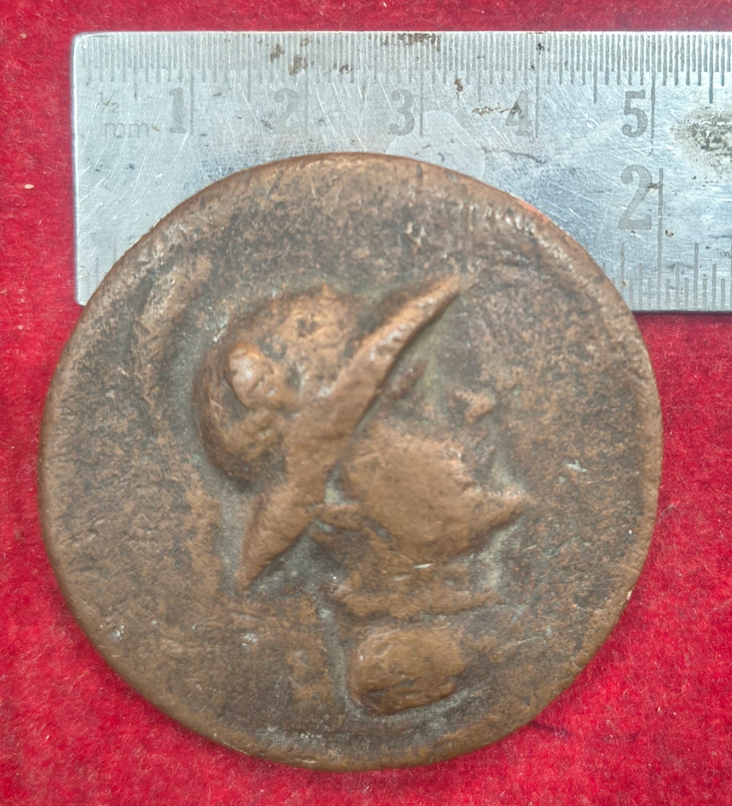 Old Medal Token Unknown Big Size Heavy WEIGHT(78 GRM) Cooper #N-349