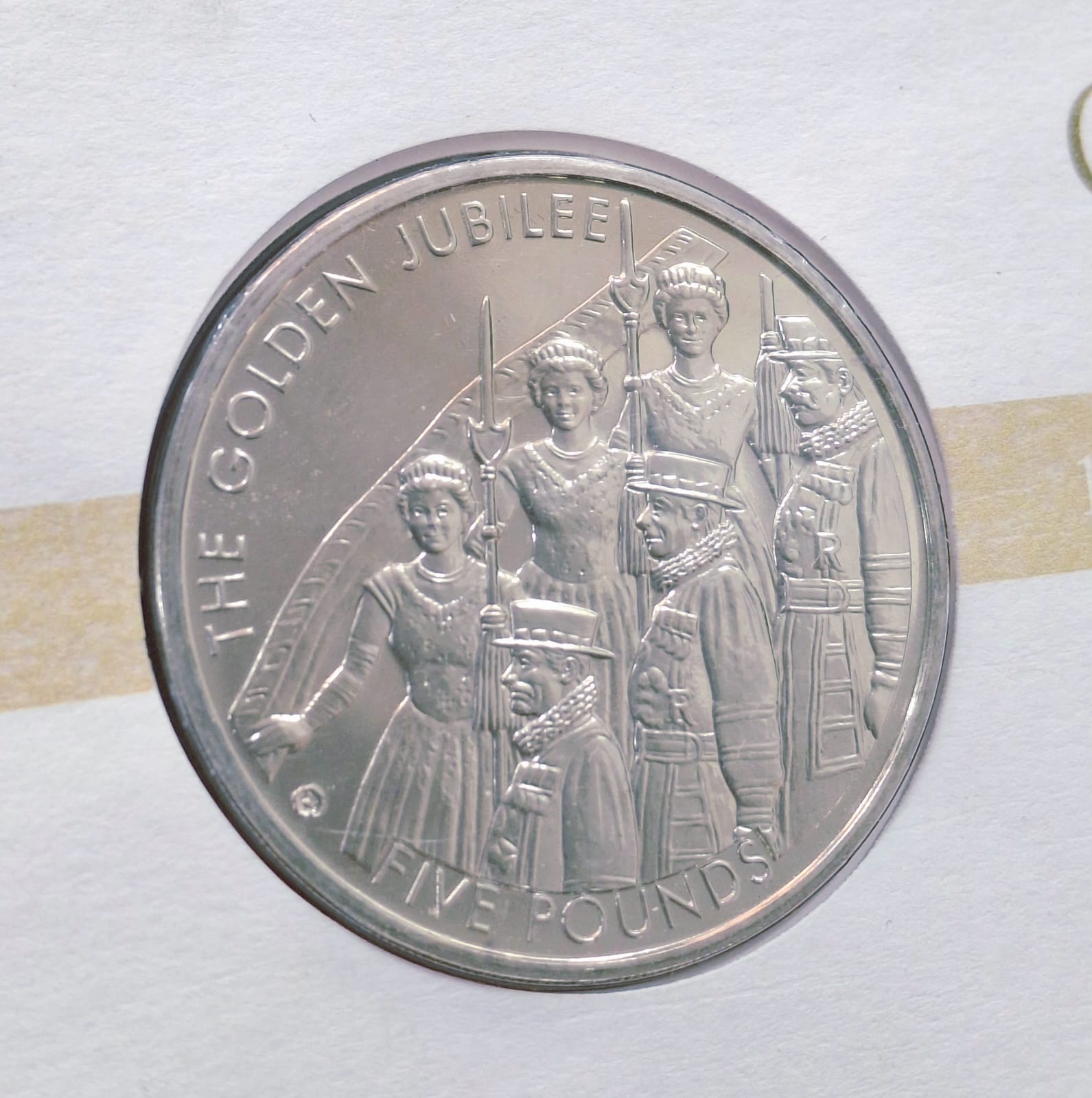 England 5 Pound 2002 the Queen's Golden Jubilee First DAY Cover Mint Pack GEM UNC