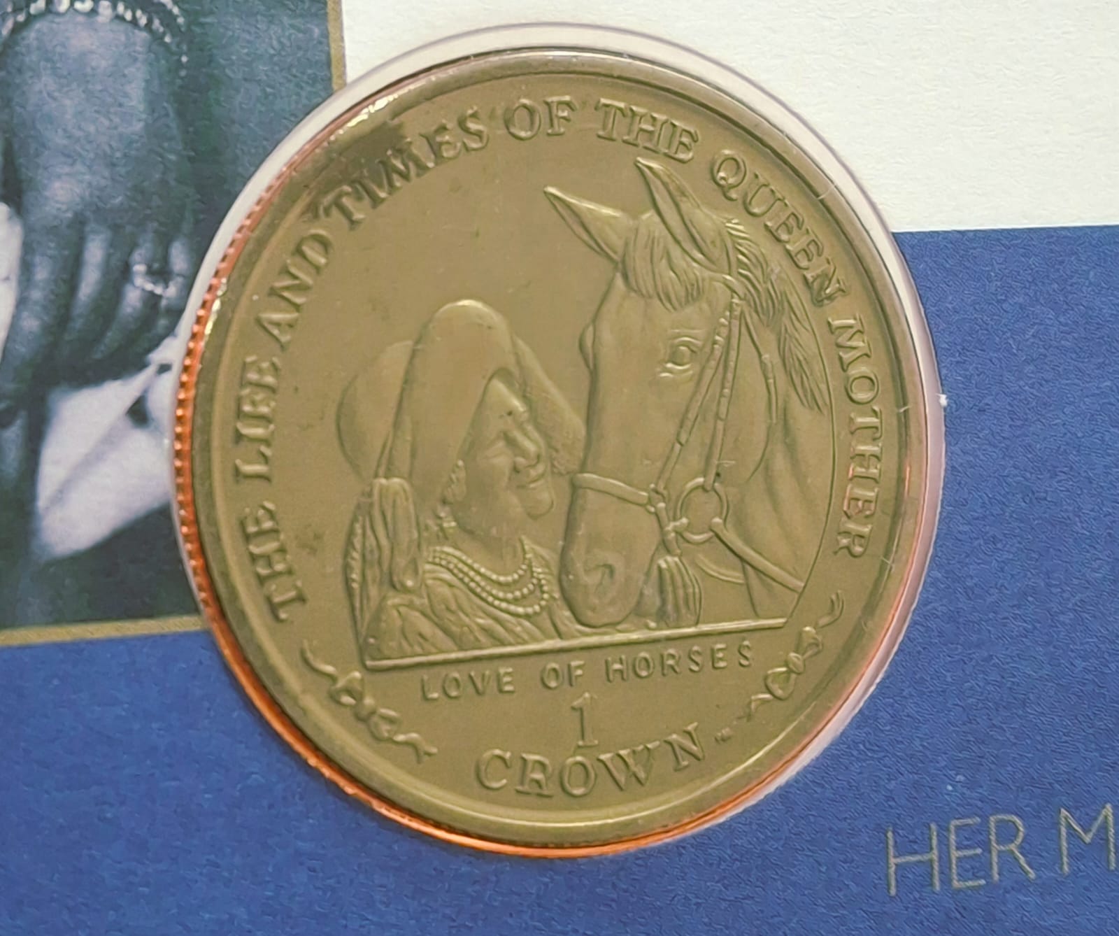 ISLE of MAN 1 Crown 2002 the Queen Mother Memorial Coin Cover Mint Pack GEM UNC