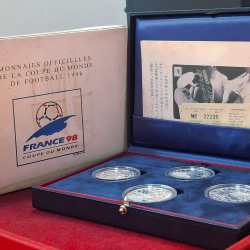 Monnaie DE Paris France 10 Franc Commemorative 4 Silver Coin Set Each Coin (Weight 22.2 Gram) 90% Silver