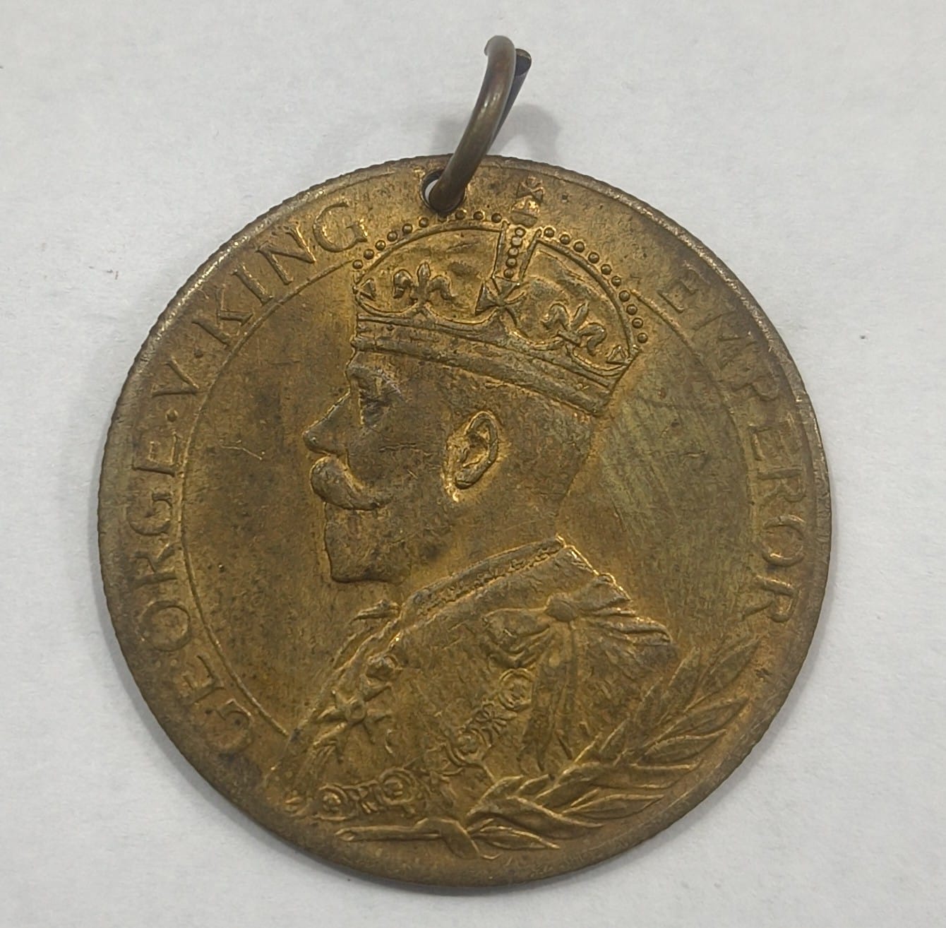 British India Medal- Freedom And Honour of King George V (1914-1919) Rare Coin # N-408