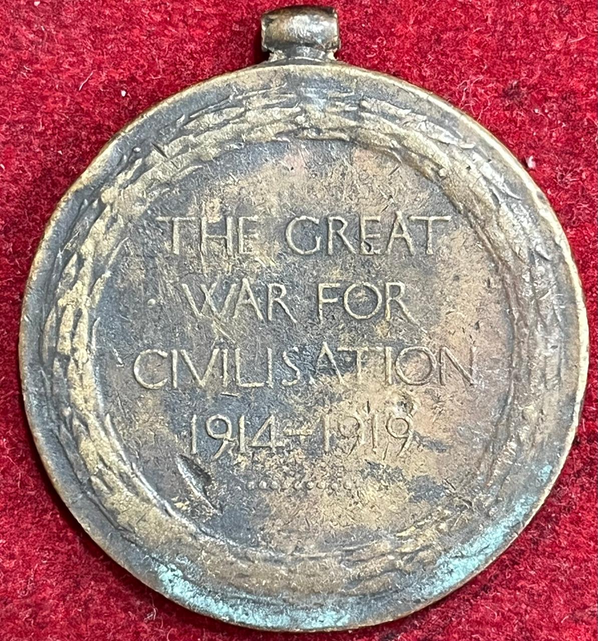 The Great WAR for Civilis Ation 1914-1919 Rare Medal #S-69