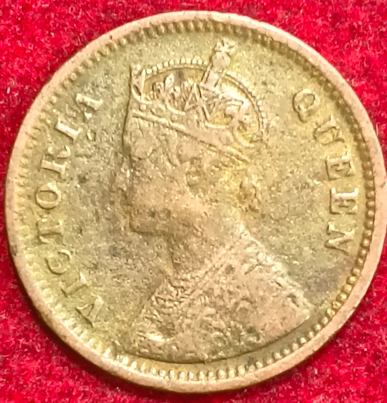 British India Victoria 1/2 Pice 1862 Rare Coin #S-139